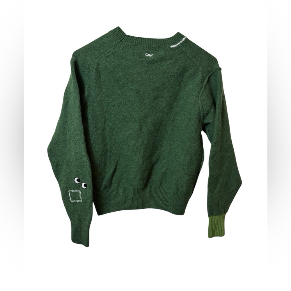 ANYA HINDMARCH X UNIQLO | wool green sweater XS - Picture 2 of 6